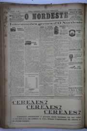 Página do jornal O Nordeste de outubro de 1932