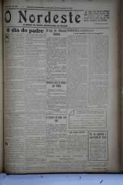 Página do jornal O Nordeste de novembro de 1932
