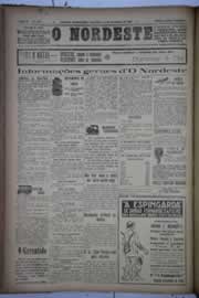 Página do jornal O Nordeste de dezembro de 1932