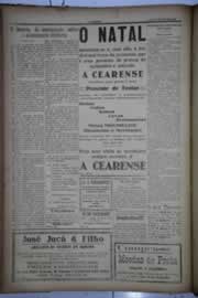 Página do jornal O Nordeste de dezembro de 1932