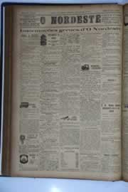 Página do jornal O Nordeste de fevereiro de 1933