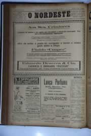 Página do jornal O Nordeste de fevereiro de 1933
