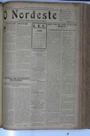 Página do jornal O Nordeste de fevereiro de 1933