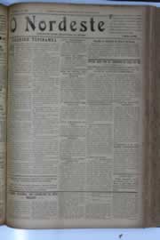 Página do jornal O Nordeste de fevereiro de 1933