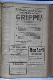 Página do jornal O Nordeste de abril de 1933