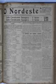 Página do jornal O Nordeste de maio de 1933