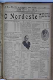 Página do jornal O Nordeste de maio de 1933