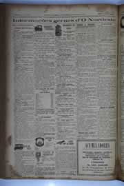 Página do jornal O Nordeste de maio de 1933