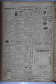 Página do jornal O Nordeste de junho de 1933
