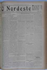 Página do jornal O Nordeste de julho de 1933