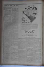 Página do jornal O Nordeste de agosto de 1933