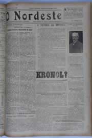 Página do jornal O Nordeste de agosto de 1933