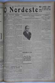 Página do jornal O Nordeste de agosto de 1933
