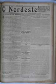 Página do jornal O Nordeste de setembro de 1933