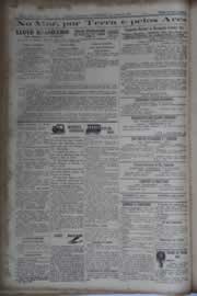 Página do jornal O Nordeste de outubro de 1933