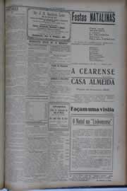 Página do jornal O Nordeste de dezembro de 1933