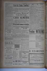 Página do jornal O Nordeste de dezembro de 1933