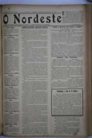 Página do jornal O Nordeste de fevereiro de 1934
