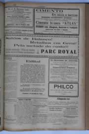 Página do jornal O Nordeste de maio de 1934
