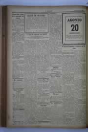 Página do jornal O Nordeste de agosto de 1934