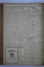 Página do jornal O Nordeste de agosto de 1934