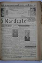 Página do jornal O Nordeste de agosto de 1934