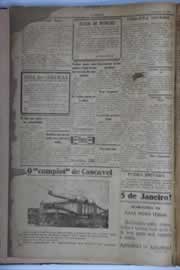 Página do jornal O Nordeste de janeiro de 1935