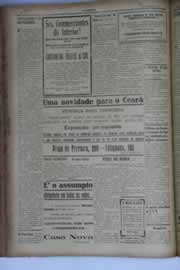 Página do jornal O Nordeste de setembro de 1935