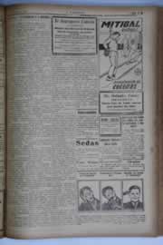 Página do jornal O Nordeste de setembro de 1935