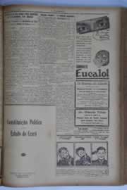 Página do jornal O Nordeste de setembro de 1935