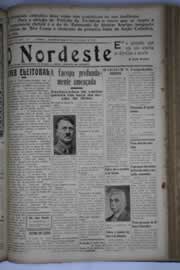 Página do jornal O Nordeste de março de 1936