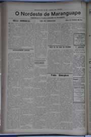 Página do jornal O Nordeste de julho de 1936