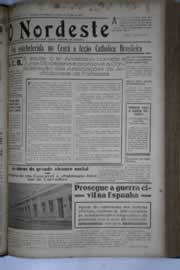 Página do jornal O Nordeste de julho de 1936