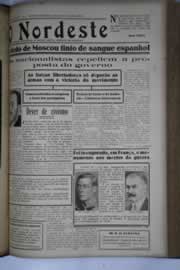 Página do jornal O Nordeste de julho de 1936