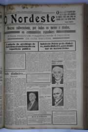 Página do jornal O Nordeste de agosto de 1936