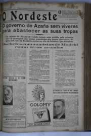 Página do jornal O Nordeste de setembro de 1936