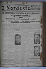 Página do jornal O Nordeste de setembro de 1936