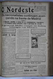 Página do jornal O Nordeste de setembro de 1936
