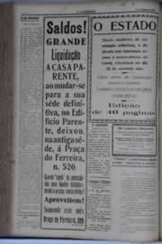 Página do jornal O Nordeste de setembro de 1936