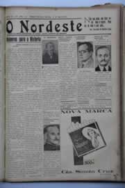 Página do jornal O Nordeste de abril de 1937