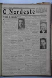 Página do jornal O Nordeste de maio de 1937