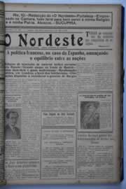 Página do jornal O Nordeste de julho de 1937
