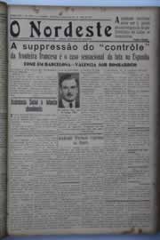 Página do jornal O Nordeste de julho de 1937