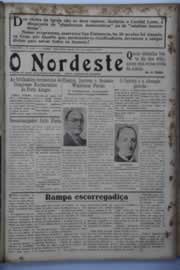 Página do jornal O Nordeste de agosto de 1937