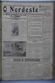 Página do jornal O Nordeste de agosto de 1937
