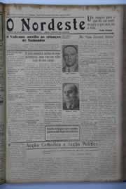 Página do jornal O Nordeste de agosto de 1937