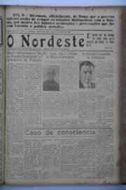Página do jornal O Nordeste de setembro de 1937
