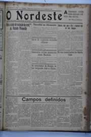 Página do jornal O Nordeste de setembro de 1937