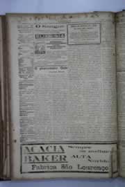 Página do jornal O Nordeste de novembro de 1937