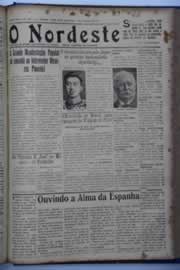 Página do jornal O Nordeste de dezembro de 1937